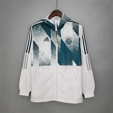 21-22 Bayern Munich white windbreaker