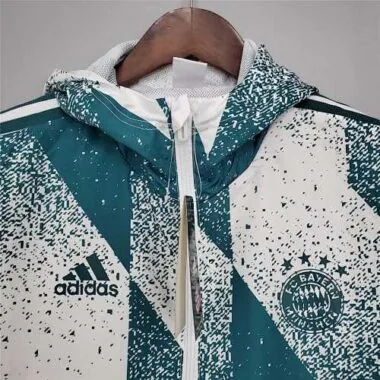 Casaco de vento branco do Bayern de Munique 21-22