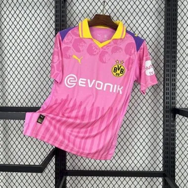 25-26 Borussia Dortmund x KidSuper Pink Shirt Cheap Football Jersey Wholesale Yupoo