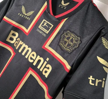 23-24 Bayer 04 Leverkusen Bundesliga Champions Kit Soccer Uniform