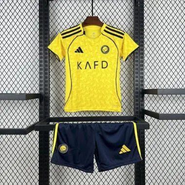 25-26 Kids Al-Nassr Home Kit Cheap Football Jersey Wholesale Yupoo