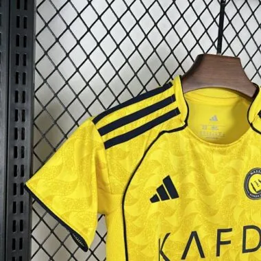 25-26 Kids Al-Nassr Home Kit Cheap Football Jersey Wholesale Yupoo