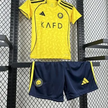 25-26 Kids Al-Nassr Home Kit Cheap Football Jersey Wholesale Yupoo