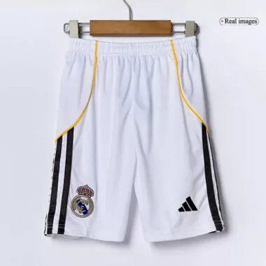 25-26 Kids Real Madrid Home Kids Full Kit Cheap Football Jersey Wholesale Yupoo