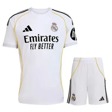 25-26 Real Madrid Home Kit Jersey+Shorts Cheap Football Jersey Wholesale Yupoo