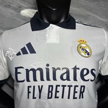 25-26 Player Real Madrid White Polo Special Edition Kit Cheap Football Jersey Wholesale Yupoo