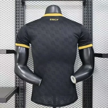 25-26 Player Real Madrid Black Gold Special Edition Kit Cheap Football Jersey Wholesale Yupoo