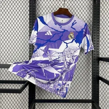 25-26 Real Madrid Pre-Match Marvel Kit Cheap Football Jersey Wholesale Yupoo