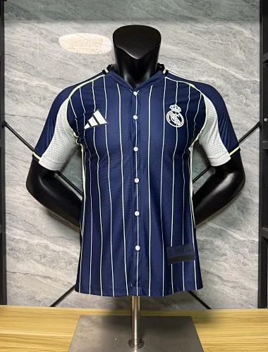 25-26 Players Real Madrid x US Pack Baseball Kit S-2XL Cheap Football Jersey Wholesale Yupoo
