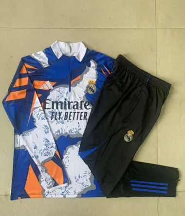 25-26 Real Madrid Training Kits Tracksuits Sweatshirt Cheap Jersey Wholesale Yupoo
