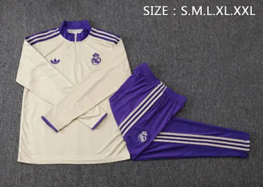 25-26 Real Madrid Training Kits Tracksuits Sweatshirt Cheap Jersey Wholesale Yupoo