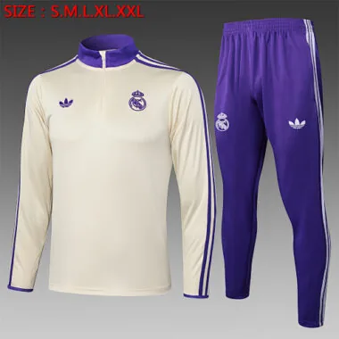 25-26 Real Madrid Training Kits Tracksuits Sweatshirt Cheap Jersey Wholesale Yupoo