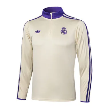 25-26 Real Madrid Training Kits Tracksuits Sweatshirt Cheap Jersey Wholesale Yupoo