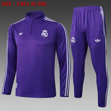 25-26 Real Madrid Training Kits Tracksuits Sweatshirt Cheap Jersey Wholesale Yupoo