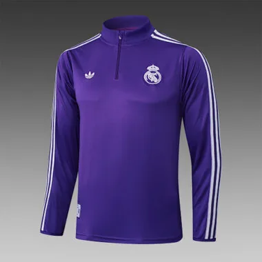 25-26 Real Madrid Training Kits Tracksuits Sweatshirt Cheap Jersey Wholesale Yupoo