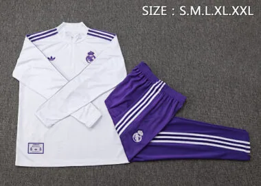 25-26 Real Madrid Training Kits Tracksuits Sweatshirt Cheap Jersey Wholesale Yupoo