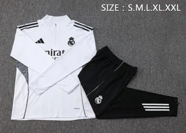 25-26 Real Madrid Training Kits Tracksuits Sweatshirt Cheap Jersey Wholesale Yupoo