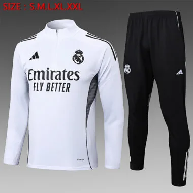 25-26 Real Madrid Training Kits Tracksuits Sweatshirt Cheap Jersey Wholesale Yupoo