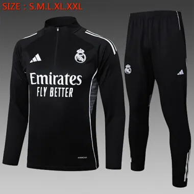 25-26 Real Madrid Training Kits Tracksuits Sweatshirt Cheap Jersey Wholesale Yupoo