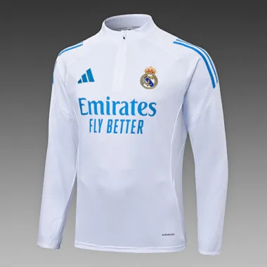 25-26 Real Madrid Training Kits Tracksuits Sweatshirt Cheap Football Jersey Wholesale Yupoo