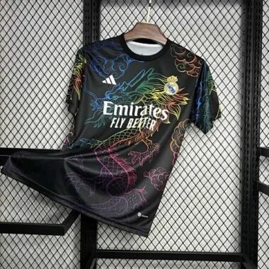 24-25 Real Madrid Rainbow Dragon Black Training Kit