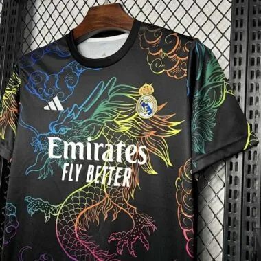 24-25 Real Madrid Rainbow Dragon Black Training Kit