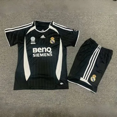 06-07 Real Madrid Away Retro Kid Kits Vintage Youth Apparels