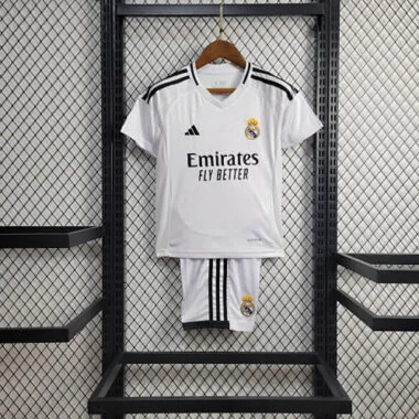 24-25 Real Madrid Home Kid Kits Youth Apparels