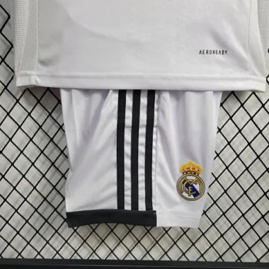 24-25 Real Madrid Home Kid Kits Youth Apparels