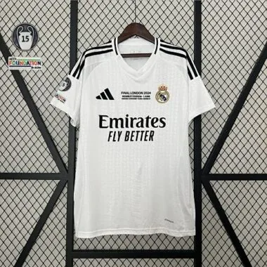 24-25 Real Madrid Home Kit With All Kind of Badges