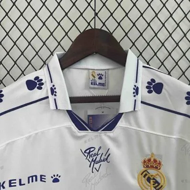 94-96 Real Madrid Home Retro Kit Long Sleeve Vintage Shirt