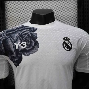 23-24 Maglia Real Madrid Y3 Edizione Speciale, versione da giocatore, bianca
