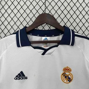 00-01 Real Madrid Home Retro Kit Long Sleeve Vintage Shirt