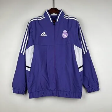 23-24 Real Madrid Purple Windbreaker Sport Jackets