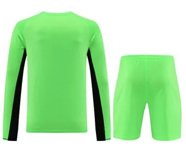23-24 Real Madrid Goalkeeper Kits Long Sleeve Green Suits