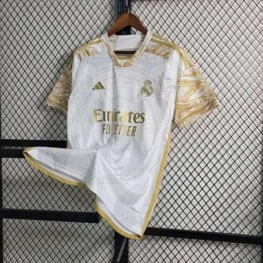 23-24 Real Madrid Special Editon Kit Golden Dragon Shirt