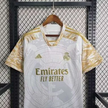 23-24 Real Madrid Special Editon Kit Golden Dragon Shirt