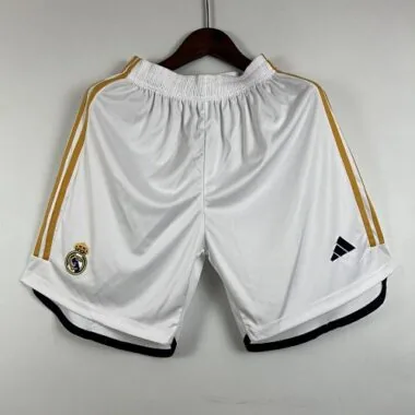 23-24 Real Madrid Home Shorts White Pants