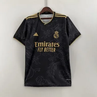 23-24 Real Madrid Special Edition Kit Black Dragon Shirt