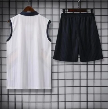 23-24 Real Madrid Training Vest Suits White Sleeveless Kit