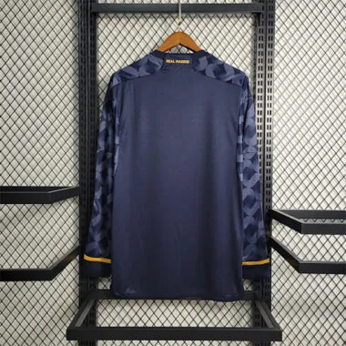 23-24 Real Madrid away long sleeved size S-3XL Soccer Jersey