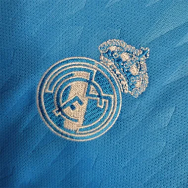 23-24 KIDS Real Madrid Blue Goalkeeper Size 16-28 Soccer Jersey