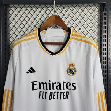 23-24 Real Madrid Home Long Sleeve Size S-XXL