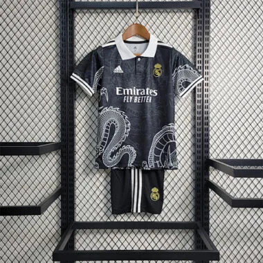 2023/24 Real Madrid Special Edition Black kids kit