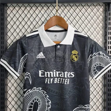 2023/24 Real Madrid Special Edition Black kids kit