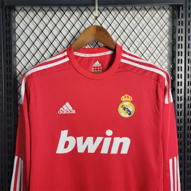 11-12 Real Madrid red away long sleeve