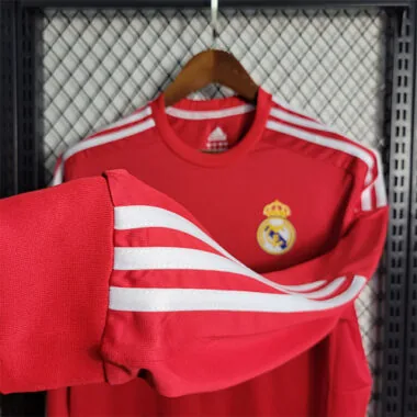 11-12 Real Madrid red away long sleeve