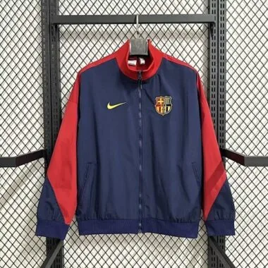 25-26 Barcelona Windbreaker Jacket Kit S-3XL Cheap Football Jersey Wholesale Yupoo