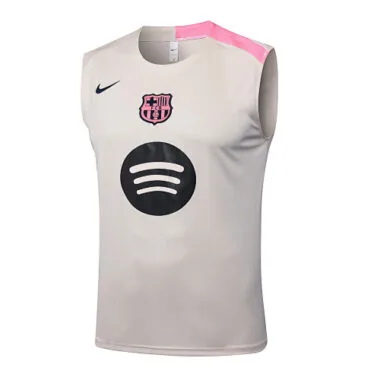 25-26 Barcelona Sleeveless Training Kits Tracksuits Cheap Football Jersey Wholesale Yupoo