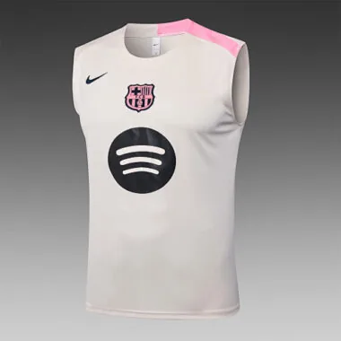 25-26 Barcelona Sleeveless Training Kits Tracksuits Cheap Football Jersey Wholesale Yupoo
